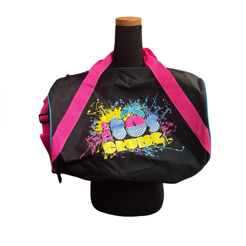 NEW 1980's Cruise Themed Duffel Bag Tote Costume Theme Party 80's Neon 80’s NWOT - Picture 12 of 15